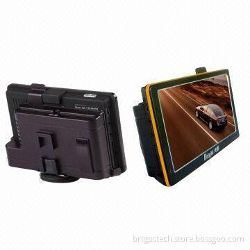 New 128MB 500MHz Frequency GPS Navigator and Flat Radar Detector